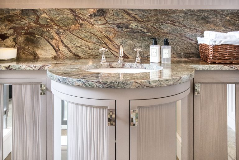 Bathroom with Natural stone top