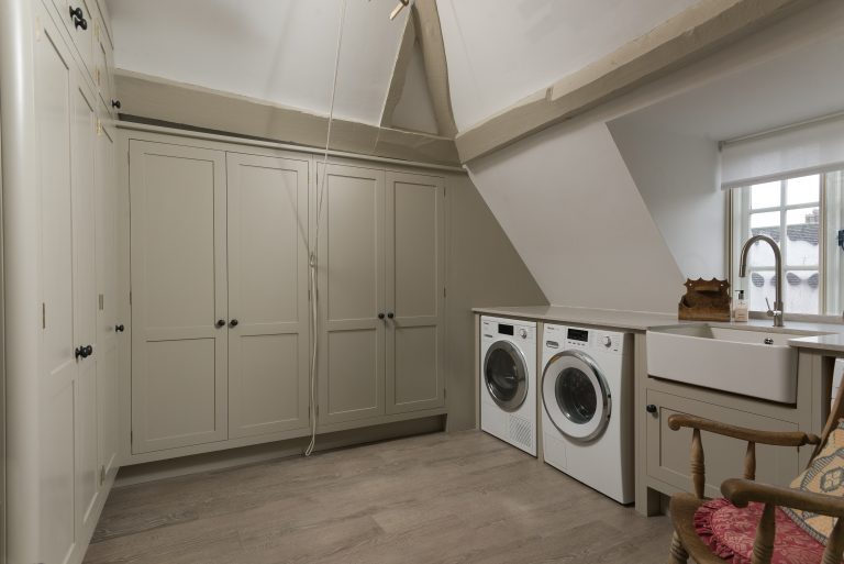 Utility room - hand painted finish