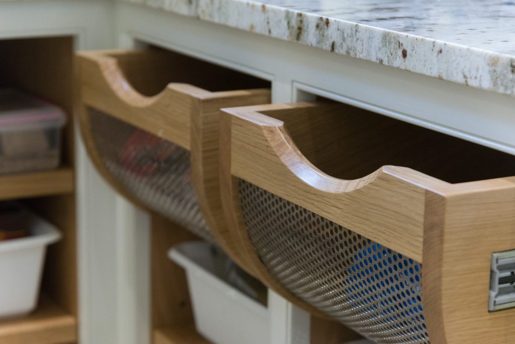 Pull out metal baskets