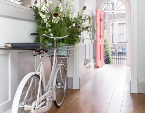 Hallway with wall panelling