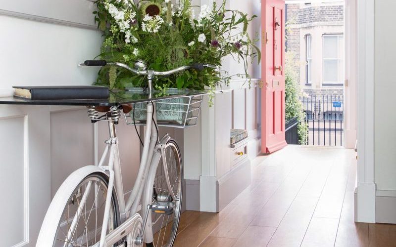 Hallway with wall panelling